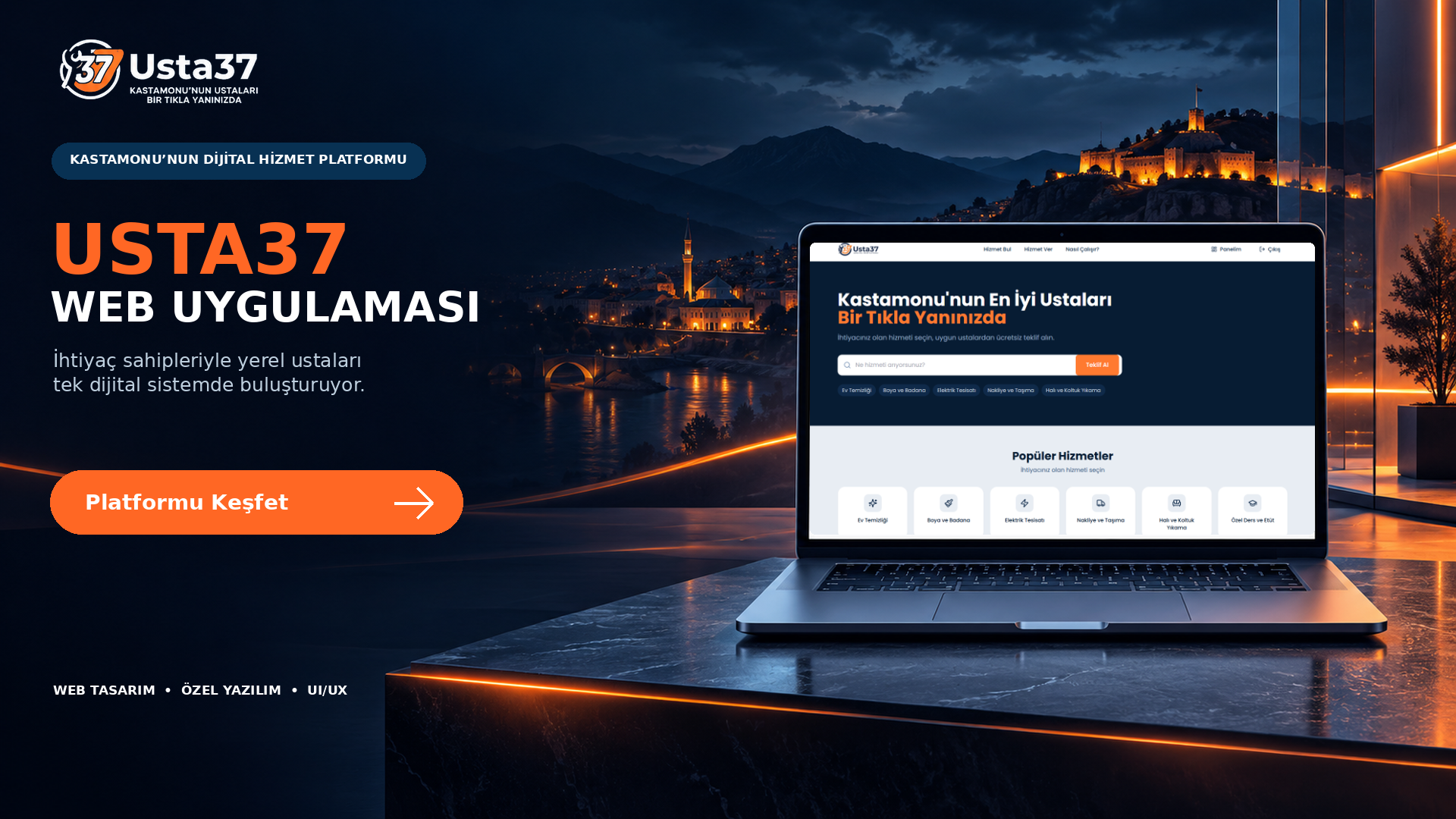 Usta37 Yerel Hizmet ve Teklif Platformu